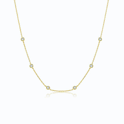 Dainty Crystal Station Necklace