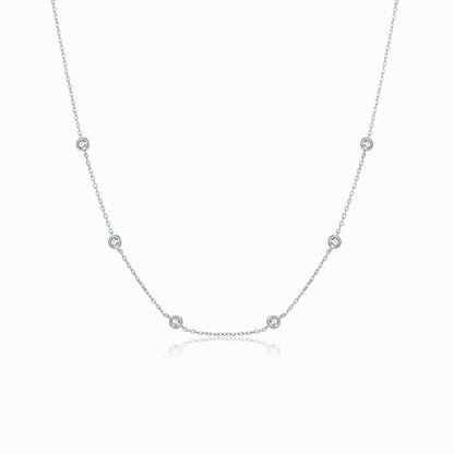 Dainty Crystal Station Necklace