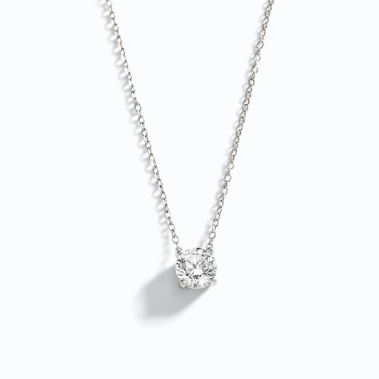 Dainty Solitaire Pendant Necklace