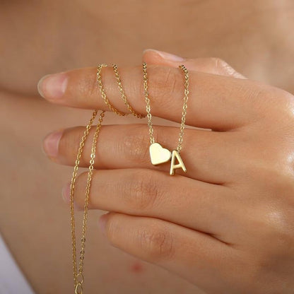 Subtiele Initiaal Hart Armband